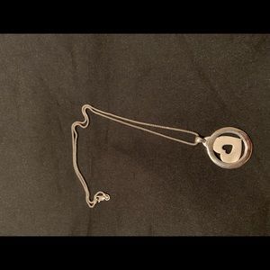 Sterling silver bvlgari chain with charm